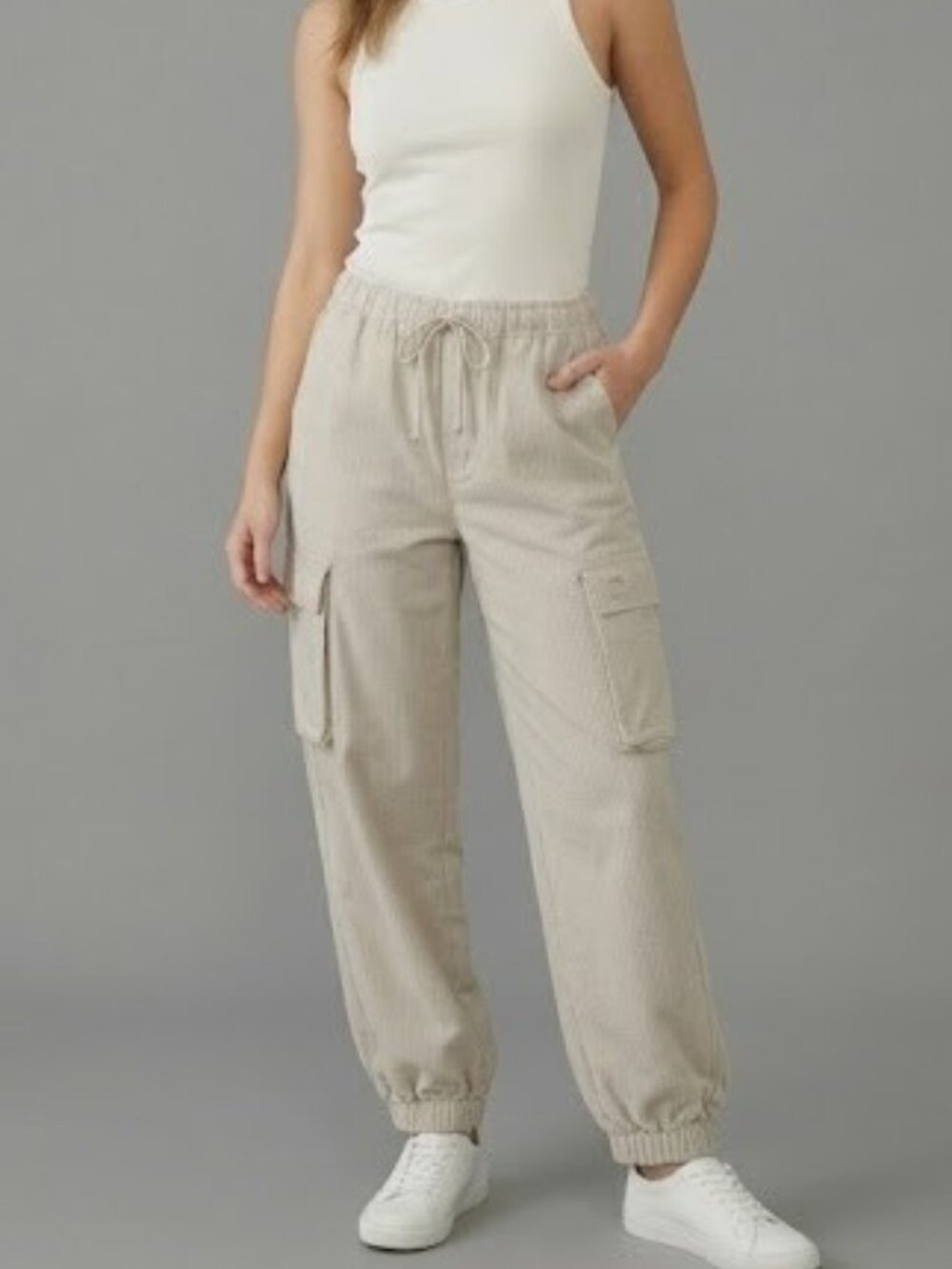 Refuge Wide Leg Cargo Pants  Beige Utility‎ Size XL